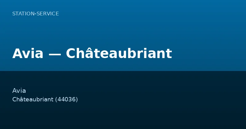 Avia — Châteaubriant