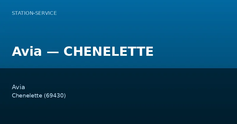 Avia — CHENELETTE