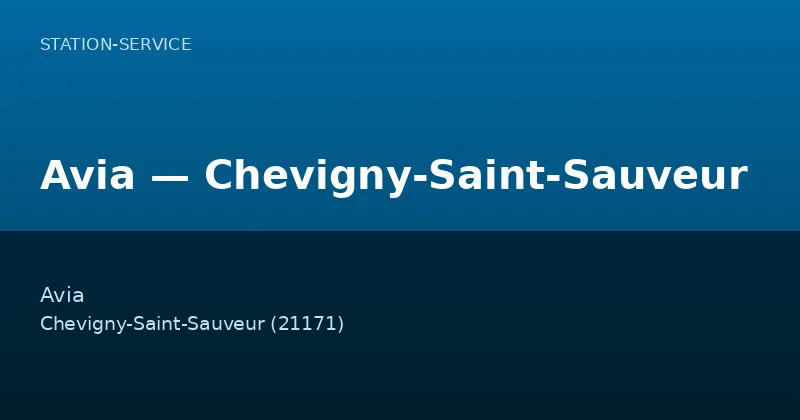 Avia — Chevigny-Saint-Sauveur