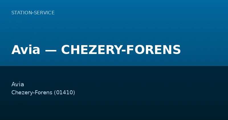 Avia — CHEZERY-FORENS