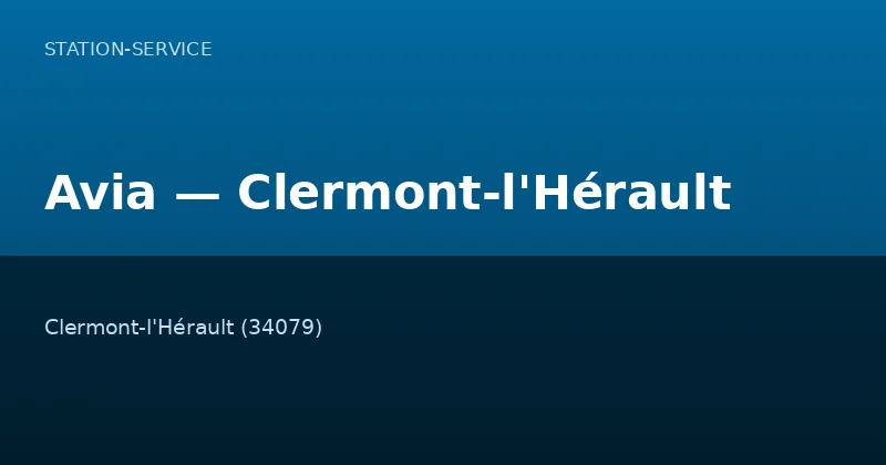 Avia — Clermont-l'Hérault