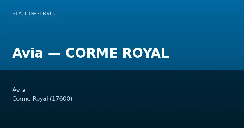Avia — CORME ROYAL