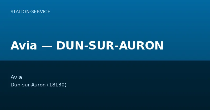 Avia — DUN-SUR-AURON
