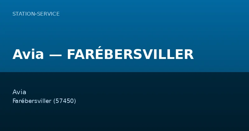 Avia — FARÉBERSVILLER