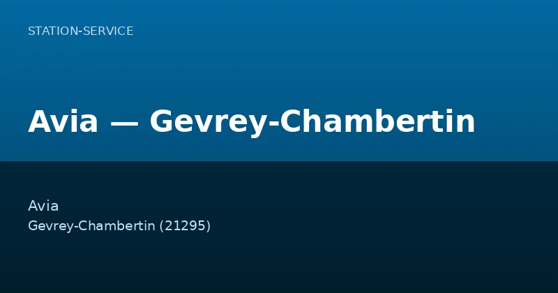 Avia — Gevrey-Chambertin