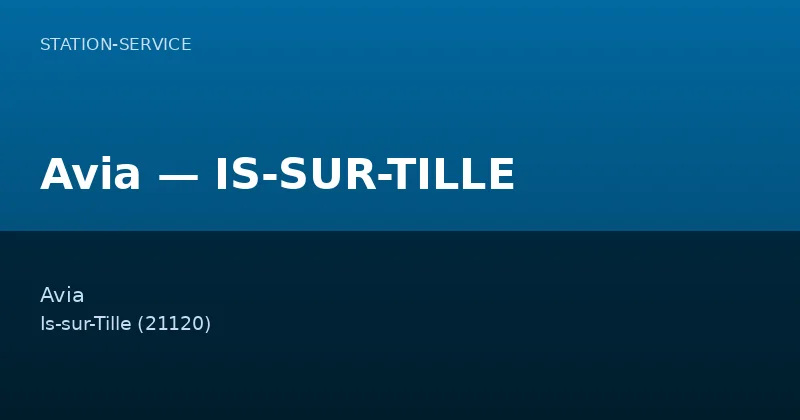 Avia — IS-SUR-TILLE