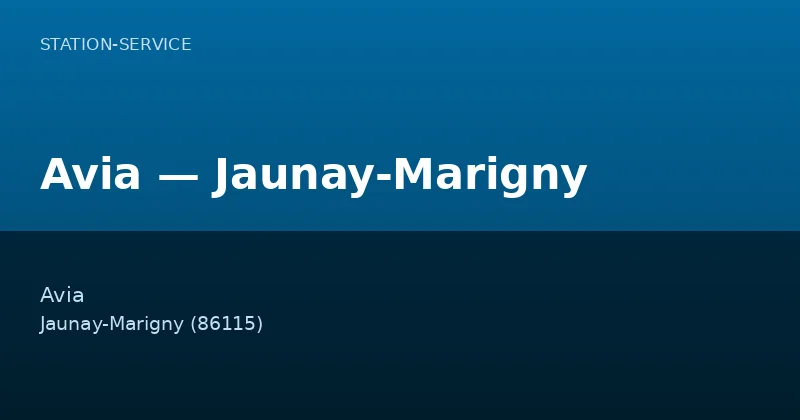 Avia — Jaunay-Marigny