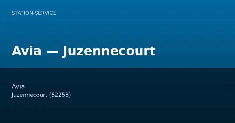 Avia — Juzennecourt