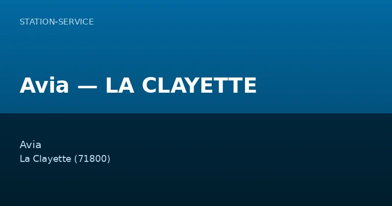 Avia — LA CLAYETTE