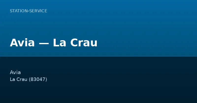 Avia — La Crau
