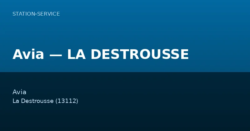 Avia — LA DESTROUSSE