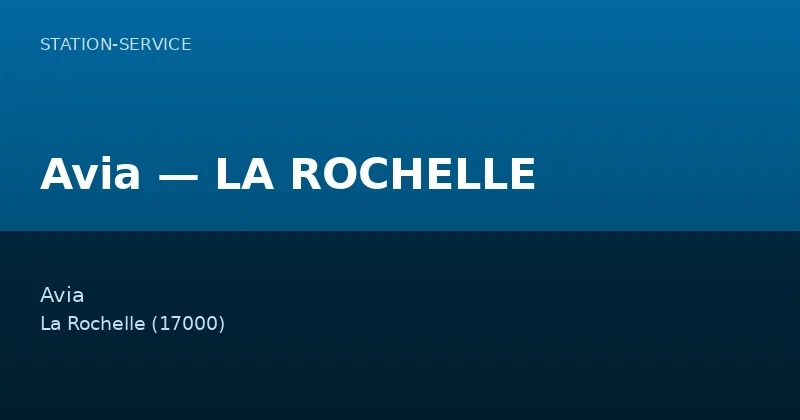 Avia — LA ROCHELLE