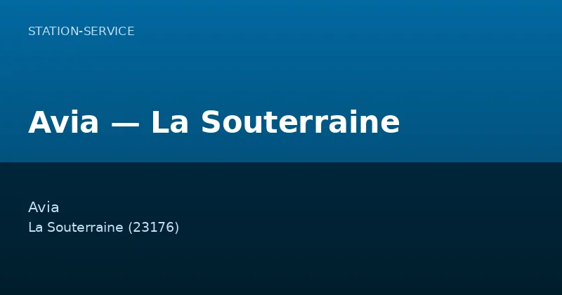 Avia — La Souterraine