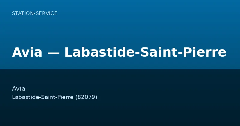 Avia — Labastide-Saint-Pierre