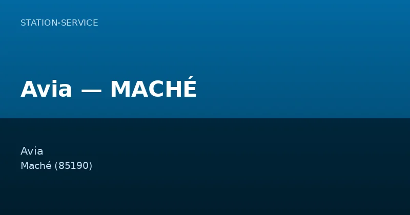 Avia — MACHÉ