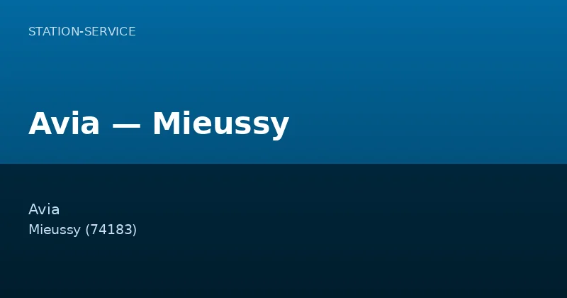 Avia — Mieussy