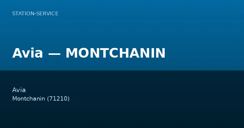 Avia — MONTCHANIN