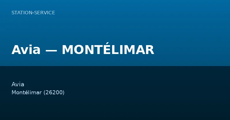 Avia — MONTÉLIMAR