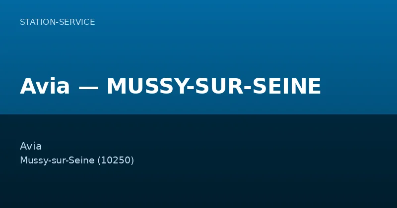 Avia — MUSSY-SUR-SEINE