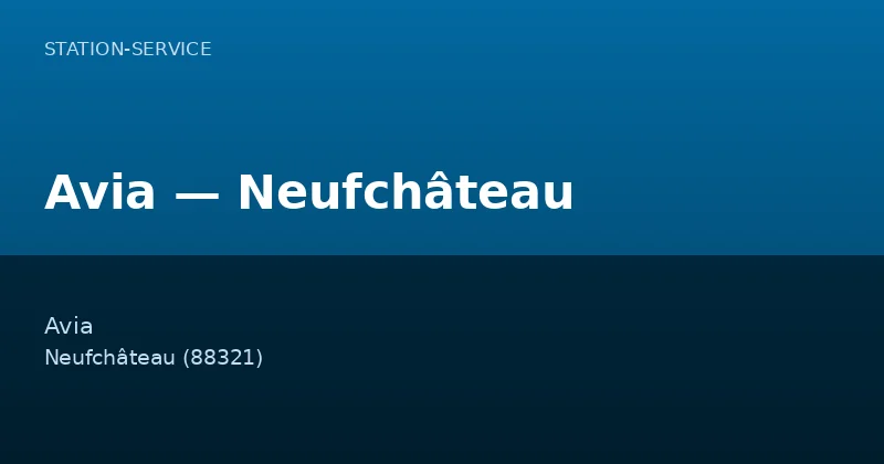 Avia — Neufchâteau