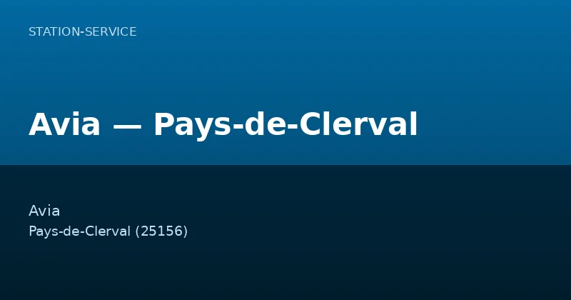 Avia — Pays-de-Clerval