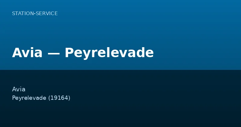 Avia — Peyrelevade