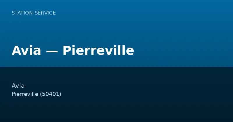 Avia — Pierreville