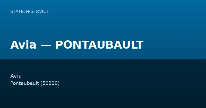 Avia — PONTAUBAULT
