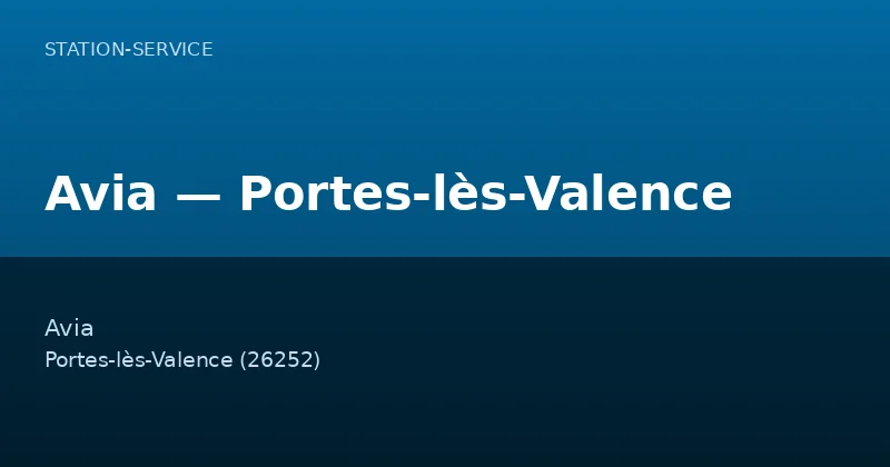 Avia — Portes-lès-Valence