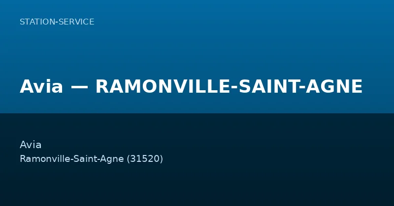 Avia — RAMONVILLE-SAINT-AGNE