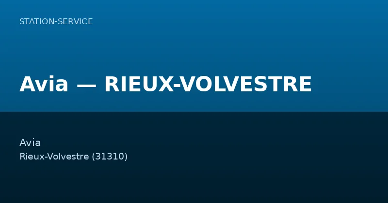 Avia — RIEUX-VOLVESTRE