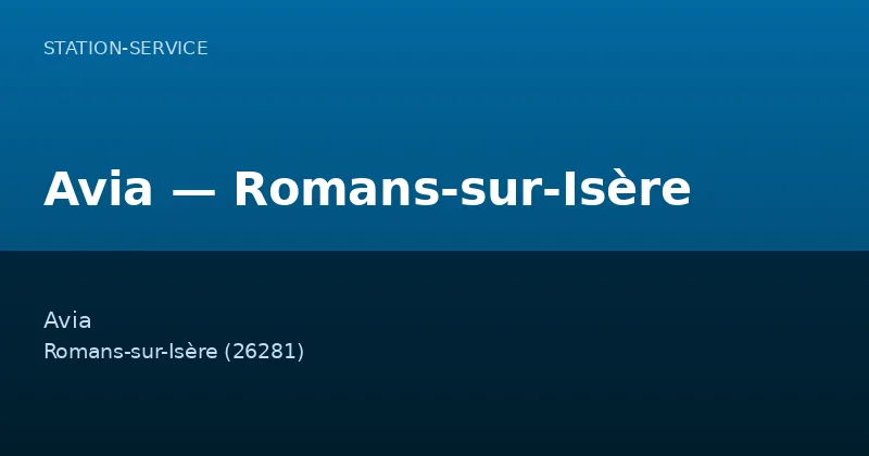 Avia — Romans-sur-Isère