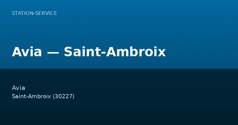 Avia — Saint-Ambroix