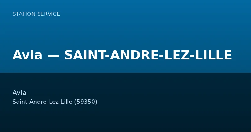 Avia — SAINT-ANDRE-LEZ-LILLE