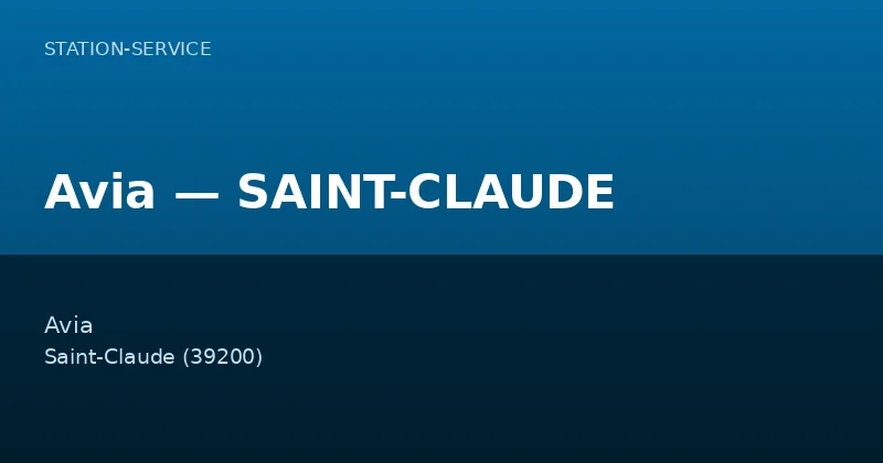Avia — SAINT-CLAUDE