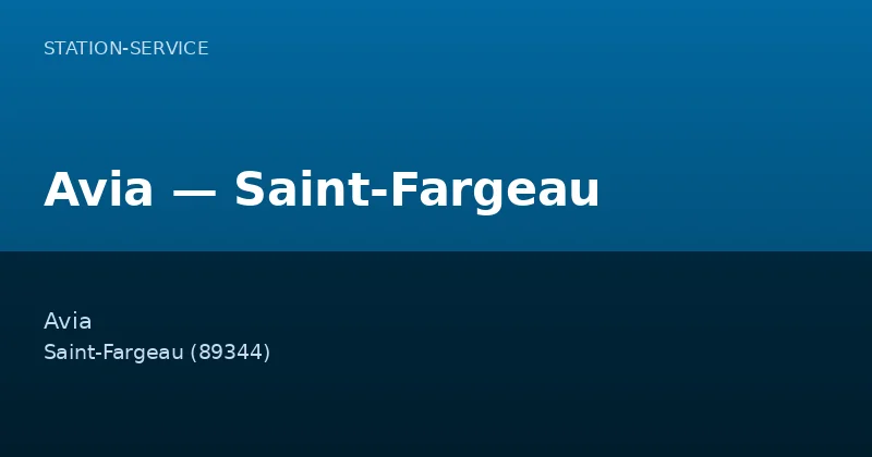 Avia — Saint-Fargeau
