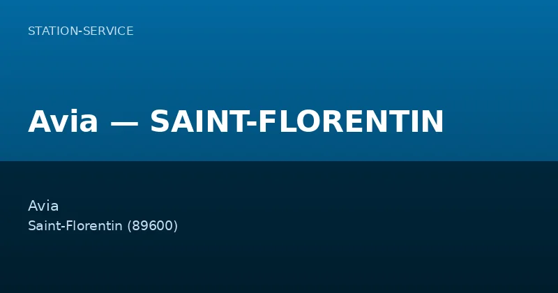 Avia — SAINT-FLORENTIN