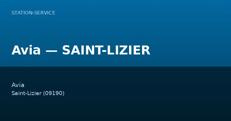 Avia — SAINT-LIZIER