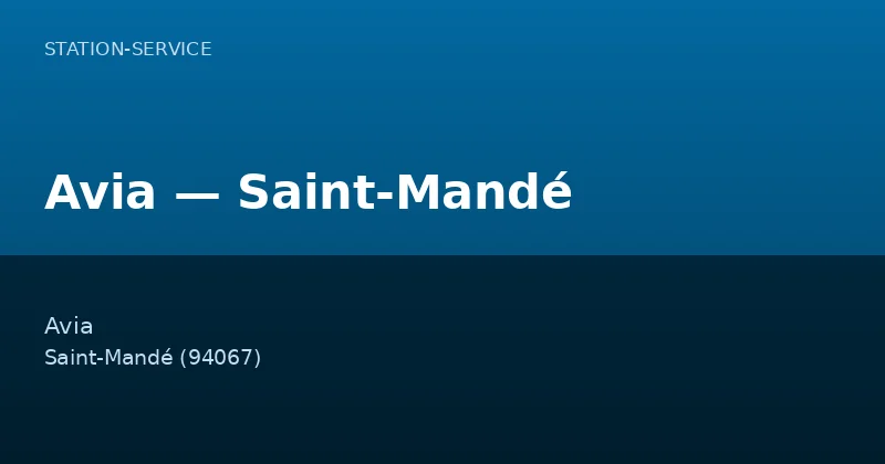 Avia — Saint-Mandé
