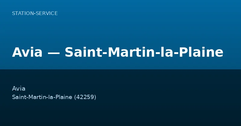 Avia — Saint-Martin-la-Plaine