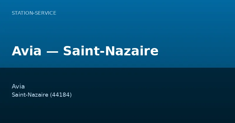 Avia — Saint-Nazaire