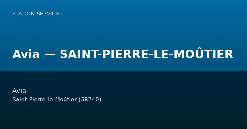 Avia — SAINT-PIERRE-LE-MOÛTIER
