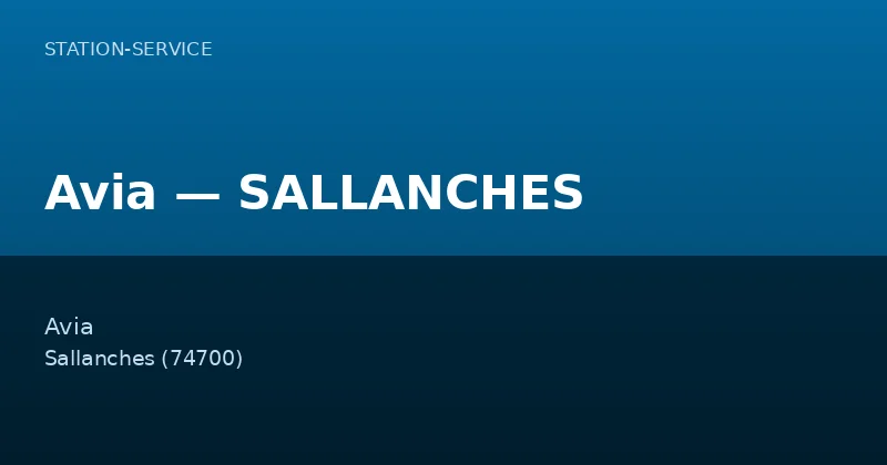 Avia — SALLANCHES