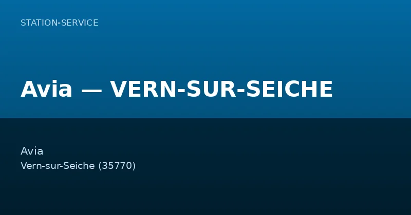 Avia — VERN-SUR-SEICHE