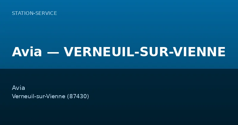 Avia — VERNEUIL-SUR-VIENNE