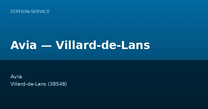 Avia — Villard-de-Lans