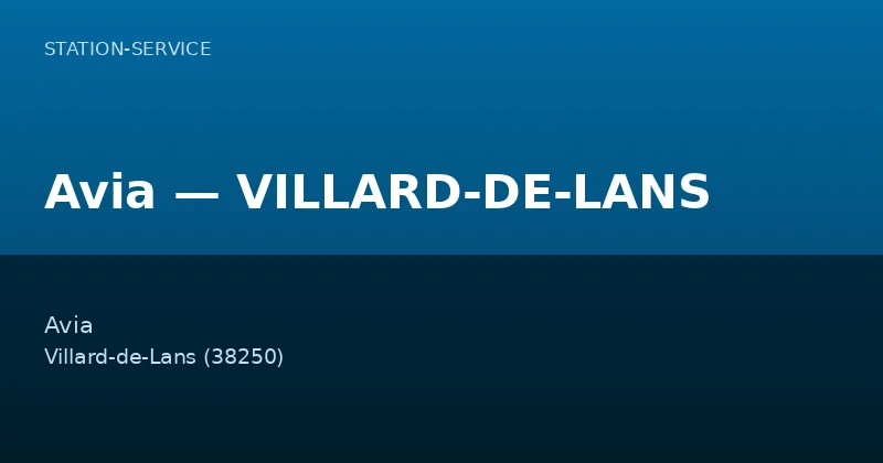 Avia — VILLARD-DE-LANS