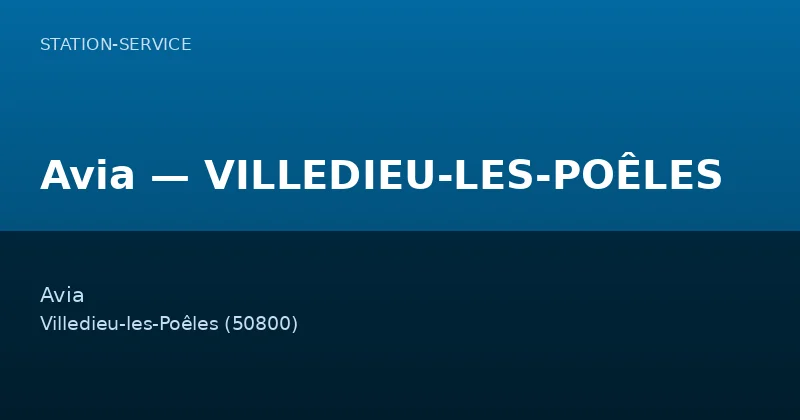 Avia — VILLEDIEU-LES-POÊLES
