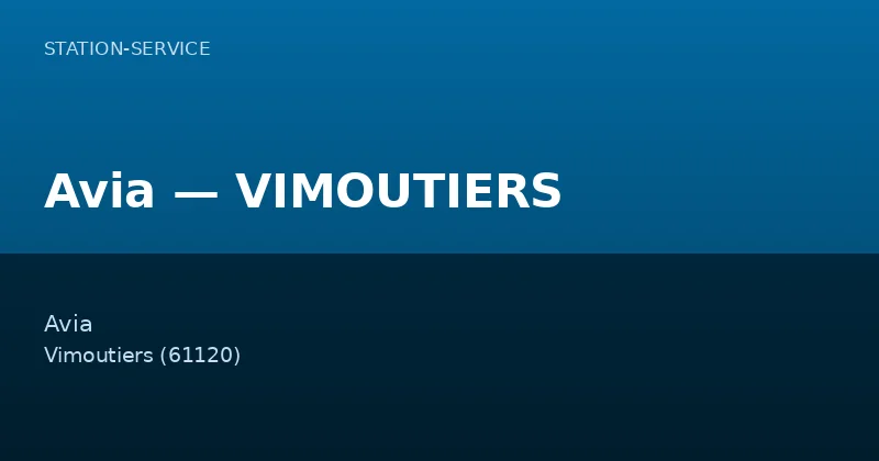 Avia — VIMOUTIERS