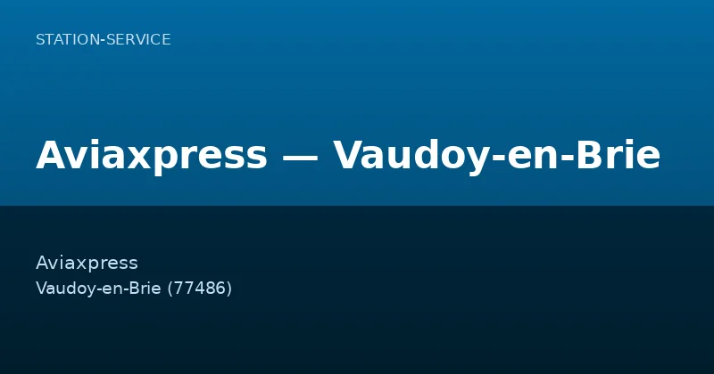 Aviaxpress — Vaudoy-en-Brie